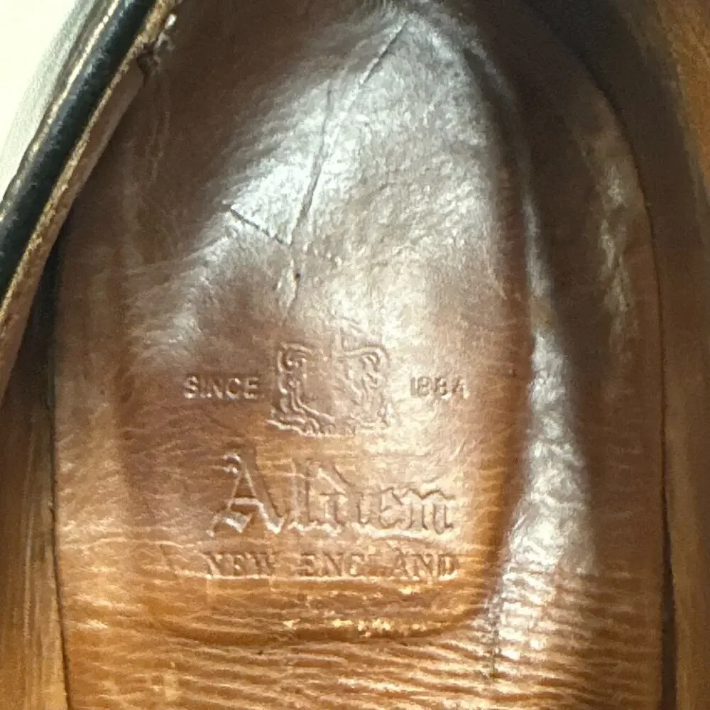 FULLY RESOLED Adlen 901 Perf Tip Bal Oxford Black Calf Hassis Made in USA 12 D